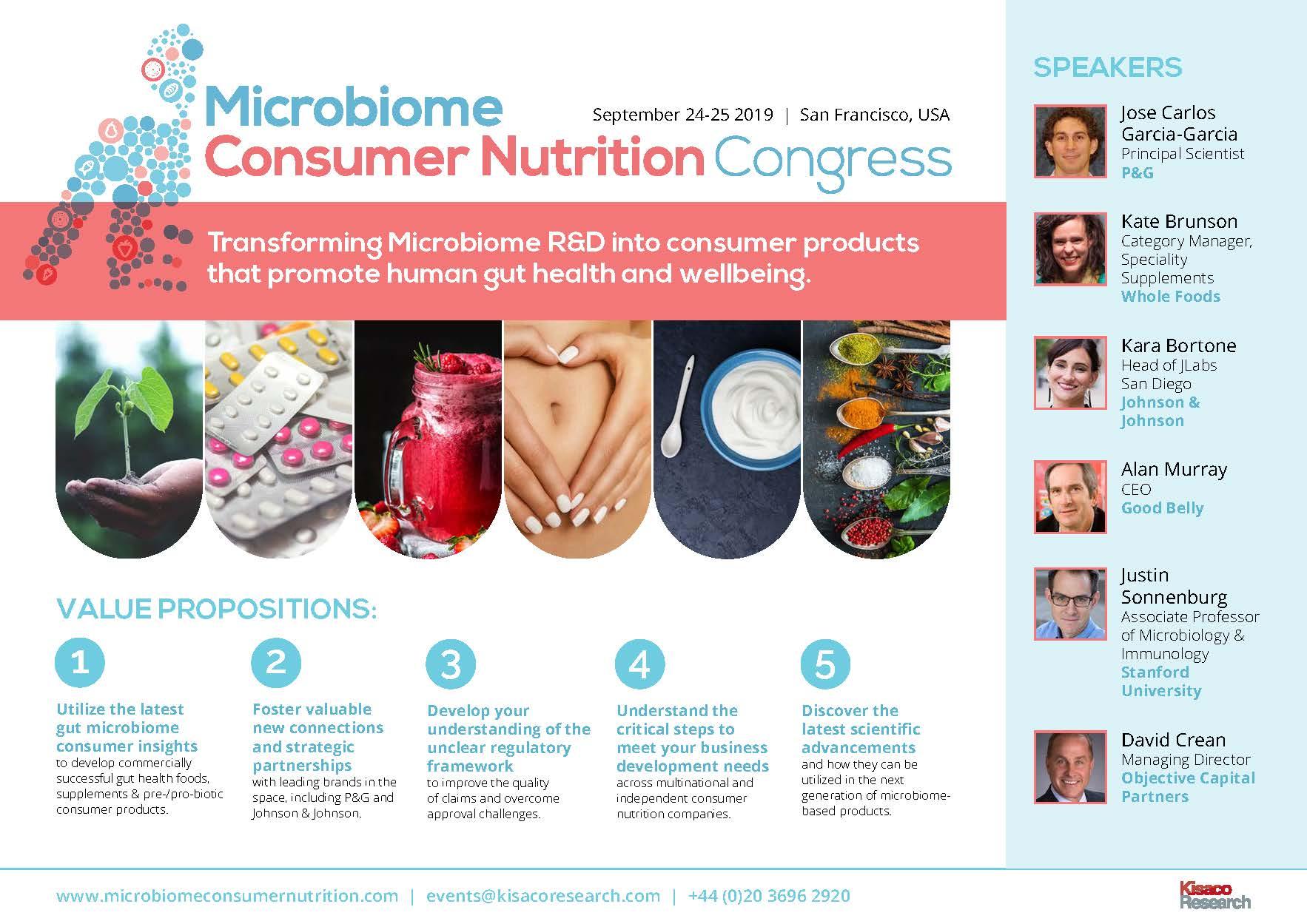 Microbiome Consumer Nutrition Congress Microbiome Consumer Nutrition Congress